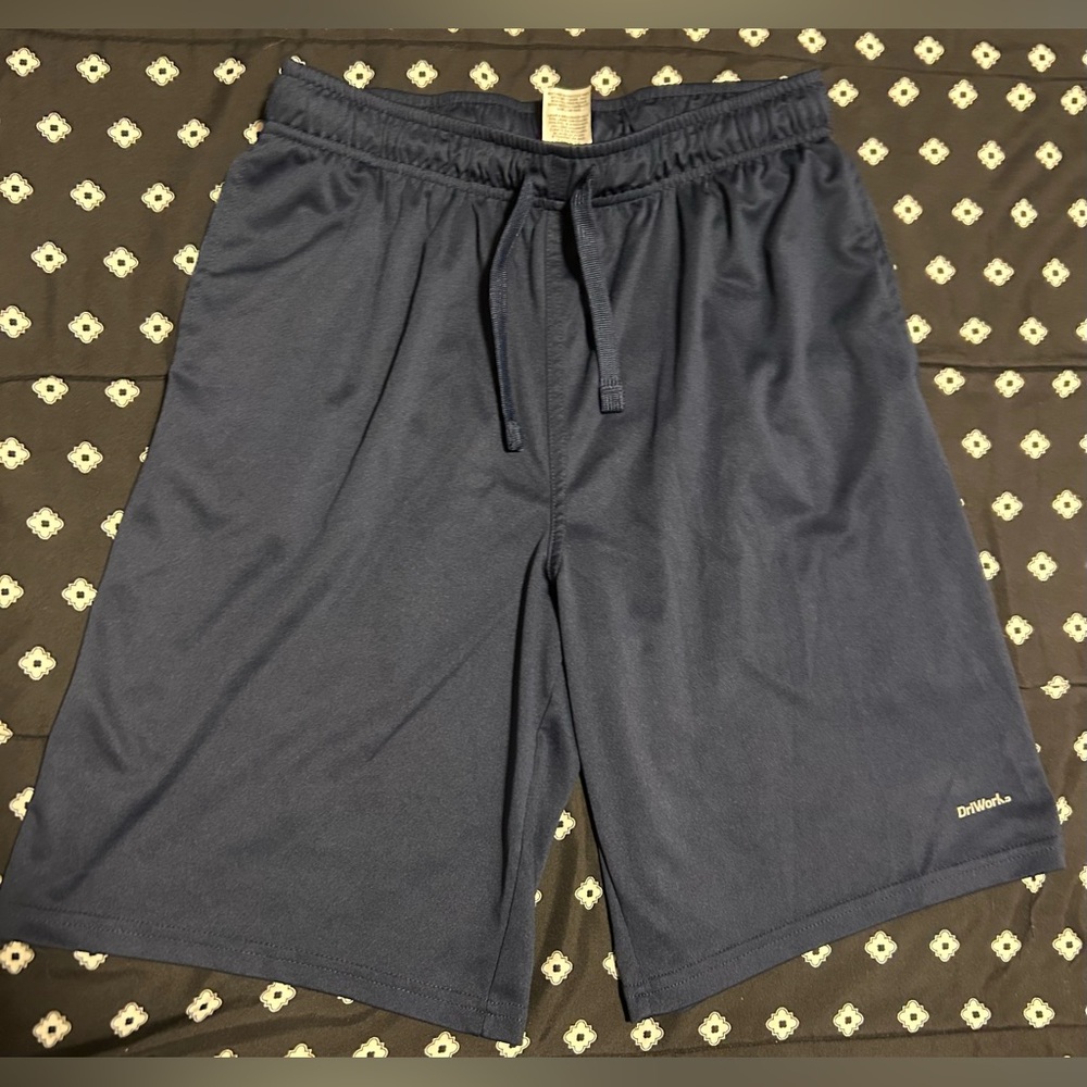 Athletic works kids Dark Blue Shorts w/ pockets&drawstring- size xl/xxl